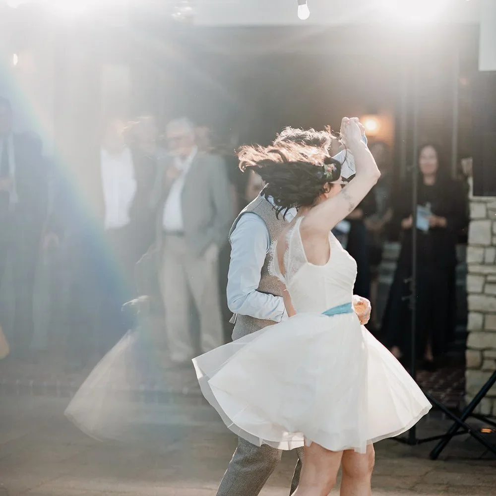 white BHLDN + HITHERTO Fleur Tulle Dress perfect for elopement or rehearsal! - Picture 7 of 11